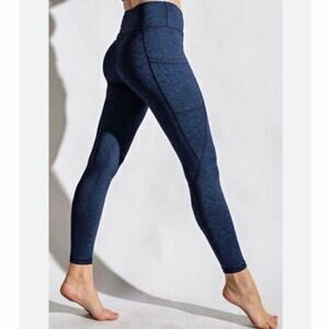 Aerie OFFLINE The Hugger High Rise Pocket Leggings Navy Heather Medium